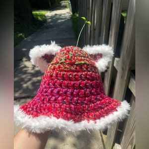 Crochet Cat Bucket Hat